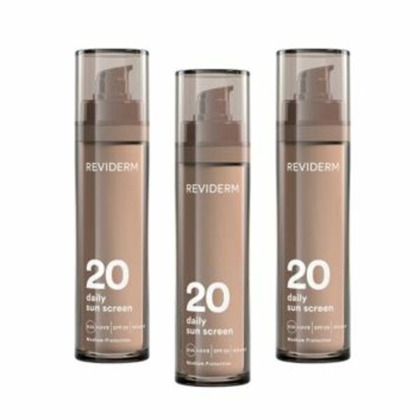daily sun screen SPF 20 - Fényvédő Fluid SPF 20 3x15ml